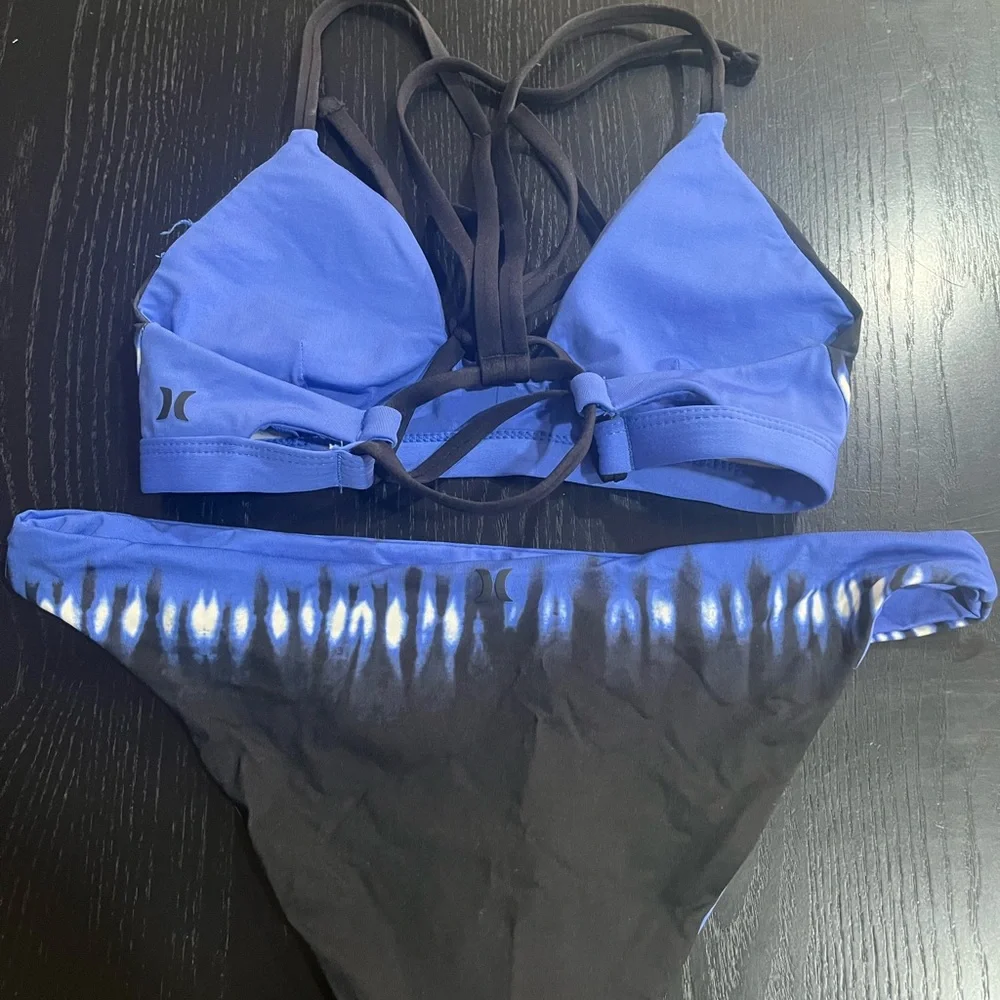Hurley Blue Strappy Bikini Set